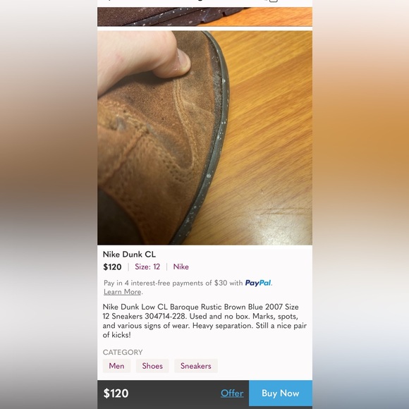 Nike Dunk Low CL Baroque Rustic Brown Men’s Size 7.5/Women’s Size 9 - Picture 10 of 15